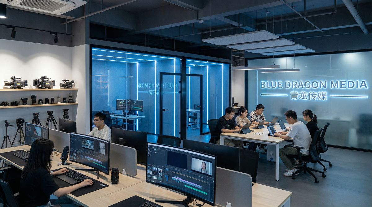 小蓝视频公司办公室